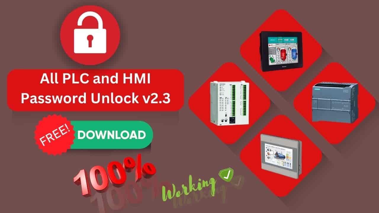 All PLC and HMI Password Unlock v2.3 Free Download